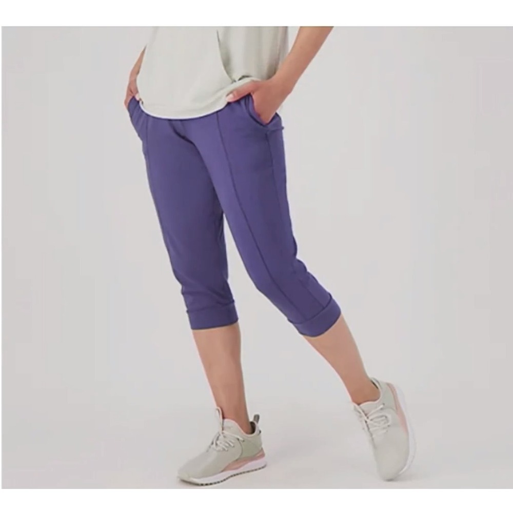 Koolaburra by UGG Cotton Modal Ultra Crop Joggers, Outer Space Blue, XS